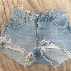 Distressed Denim Women Shorts